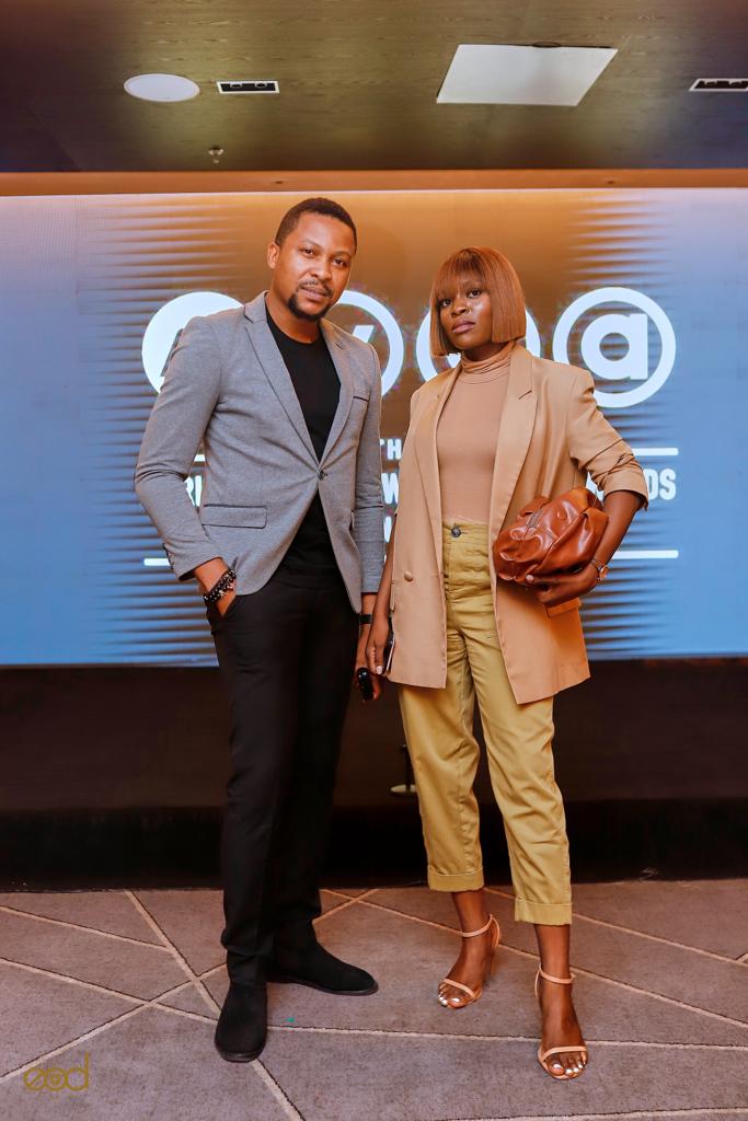 Brand Manager Amstel Malta - Tobiloba Obawede with a brand representative