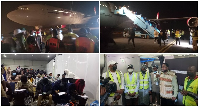 At least 300 Nigerians fleeing Ukraine arrived the country on March 12, 2022.