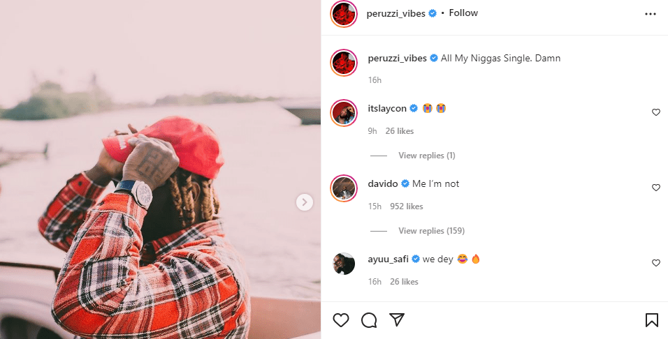 Davido reveals he is in a relationship
