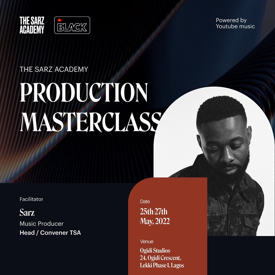 The Sarz Academy partners Youtube Music for the Future Insiders Program