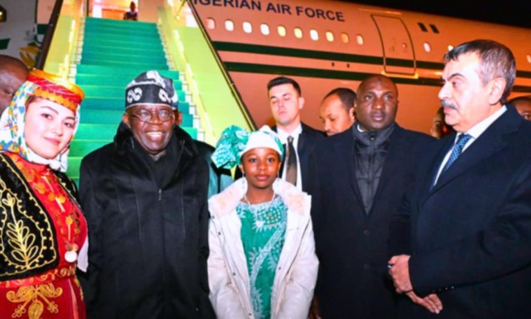 Tinubu arrives Türkiye for state visit